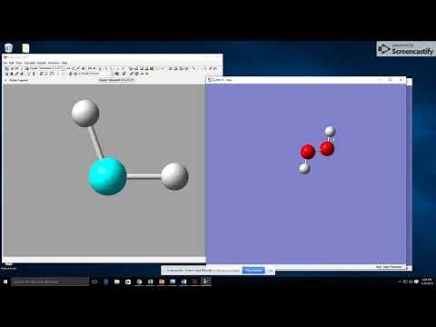PM6 optimization of O2, H2O2, and O3 using GaussView and Gaussian.