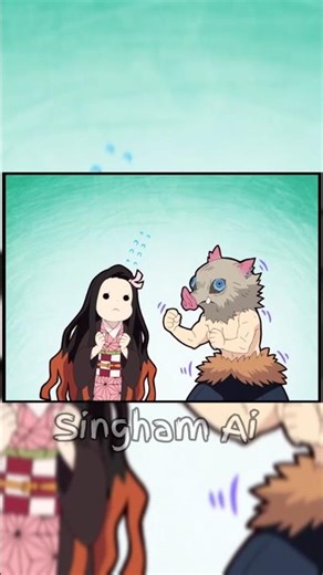 Sab ka Boss Inosuke 😎 | Demon Slayer funny moments 🤣 | #demonslayer #animeshorts #tanjiro