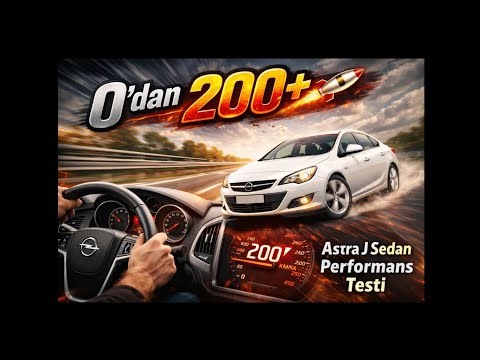 Opel Astra J 1.6 CDTI 136 HP | 0’dan 200+ Hızlanma – Gerçek Yol & Motor Sesi