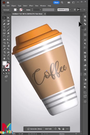 Create 3D Coffee Cup Designs in Adobe Illustrator