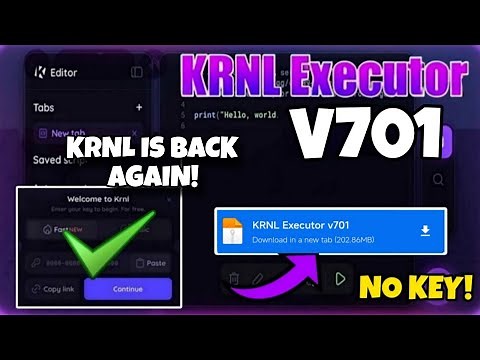 KRNL Executor Mobile New Update V701 | Krnl executor mobile 2025 tutorial & Redz Script Blox Fruit