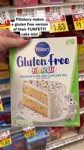 This funfetti cake mix is so nostalgic #glutenfreebaking #glutenfreecake #celiac #glutenfree