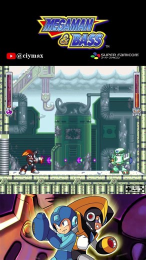 RPG? Level-1 Bass vs. level-0 Cold Man in Mega Man & Bass #funny #hacks #shorts