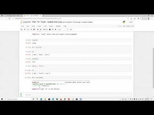 Part 19 Tuple Update and Loop