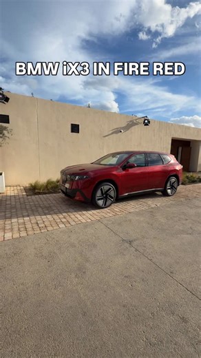 Here's an exclusive look at the new BMW iX3 in Fire Red. | BMWBLOG