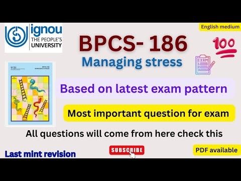 BPCS-186 Most important questions and answers // explanation for exam // #ignou #bpcs186 #exam #bpcs