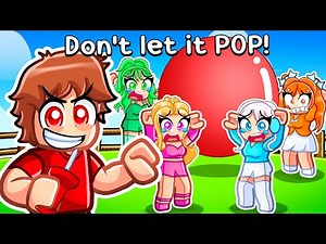 Techy Plays Don't Let It Pop In Roblox With MY CRAZY FAN GIRLS...