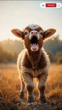Real Cow Sound 🐄 | Cute Baby Calf Mooing & Desi Cow Voice | Indian Village Animal Sounds for Kids