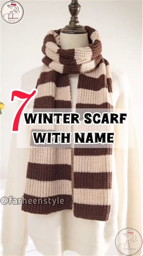 7 Winter Scarf with Name✨ #farheenstyle #youtubeshorts #shortsfeed #shorts #viral #trending #fashion
