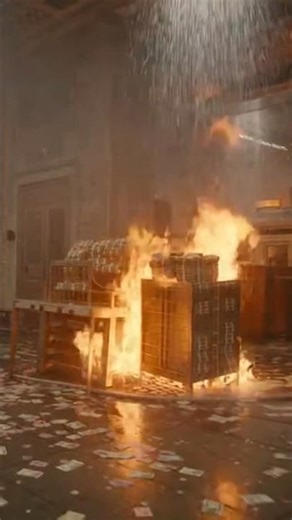 Fire Outbreak Inside a U.S. Bank Vault"