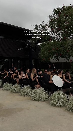 Elegant Black Wedding in Bali | Dress Code: All Black
