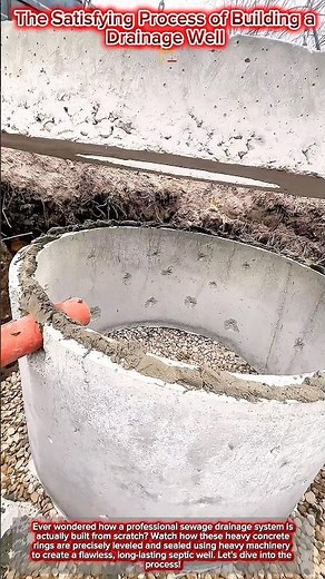 The Satisfying Process of Building a Drainage Well 🏗️