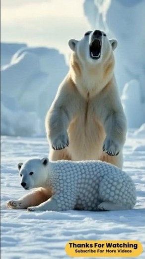 Heartwarming Story of Mother and Baby Polar bear in the Arctic | Safe Mama