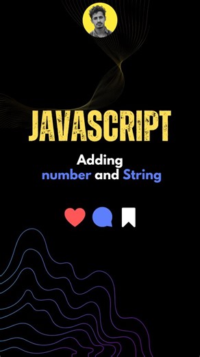 Muazim on Instagram: "Adding number and string in js #programing #coding #softwaredeveloper #100dayproject #goals #coder #goal #developerlife #developer #javascript #java #react #javascript #programmer #html #programming #coding #developer #webdeveloper #webdevelopment #programmers #viral #motivation #100daysofcodechallenge #computerscience #codingjourney #codingmemes #fyp"