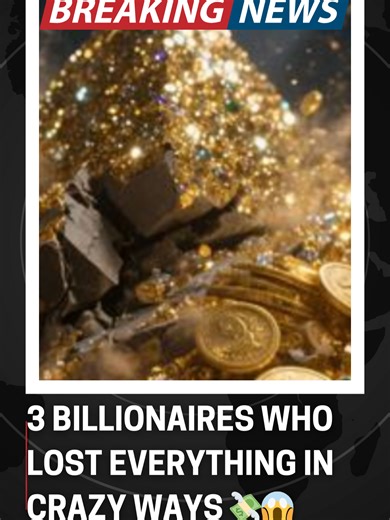 💸😱 3 Billionaires Who Lost EVERYTHING in Crazy Ways Ever wondered how some of the world’s richest people went from unimaginable wealth to losing it all? In this video, we explore the shocking stories of three billionaires whose fortunes vanished due to bizarre circumstances, risky decisions, and unexpected disasters. From lavish lifestyles to sudden bankruptcy, these stories are a stark reminder that even billions can vanish overnight. Whether you’re fascinated by finance, wealth, or true stor