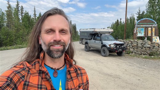 In June 2025 I drove the Dempster Highway from Dawson City through Inuvik and on to Tuktoyaktuk by the Arctic Ocean for the Summer Solstice, the longest day of the year. From my seaside campsite I watched the sun make its highest path across the sky, explored the town, and took a polar plunge in the chilly water before returning south through the Northwest Territories to The Yukon. It was nearly a 1,000 mile round trip across rough gravel roads through incredible natural scenery with one flat ti