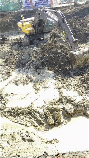 Dekhiye Excavator ki asli taqat! Seconds mein khod di gehri khayi. #excavator challenge