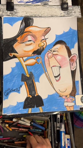 😄😄😄 #caricature #funny #streetart #waikiki | caricature