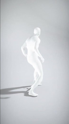 Stylized Human Character in Minimalist Design - AI Rigged 3D Character