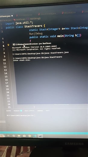 java | Stack 'pop operation' | CodeLearning