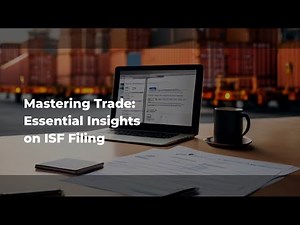 Mastering Trade: Essential Insights on ISF Filing