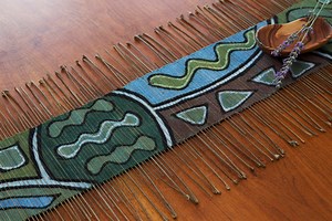 Indigo Mudcloth Table Runner: Handwoven Cotton, West African Decor - Etsy