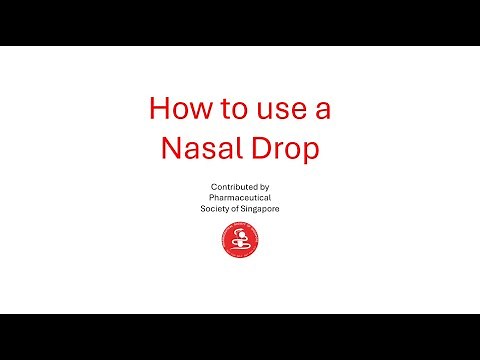 How to Use a Nasal Drop