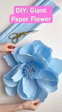 DIY Giant Paper Flower for Wall Decor