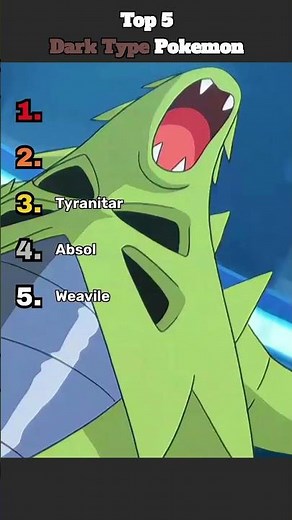 The Ultimate Dark Type Pokemon Ranking!