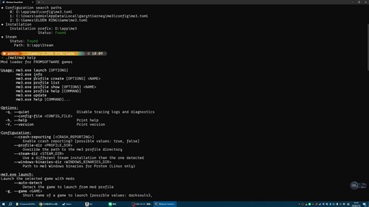【mod引擎3】me3 命令行方式使用教程