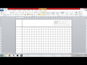 How to make a mathematics Notebook in MS Word? // Math Copy Page Design in MS Word
