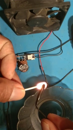 Heat sensor circuit 🤩 #electronics #diy #experiment