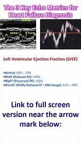 The 3 Key Echo Metrics for Heart Failure Diagnosis
