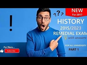 History Remedial Exam | online Exam! (‪@Techknowledge_first‬) | ለቀጣይ ፈተና ሊያግዛቹ በሚችል መልኩ የተዘጋጀ!