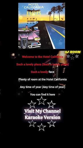 karaoke eagles hotel California #karaoke #song