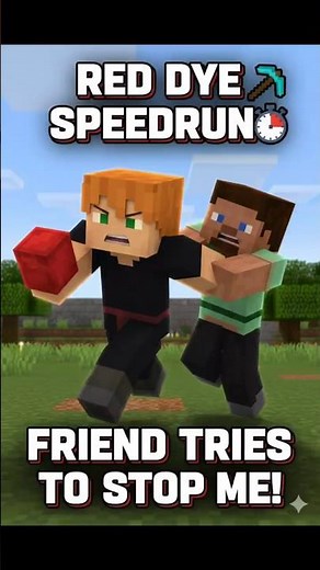 Speedrunning Red dye While My Friend Hunts Me # speedrun