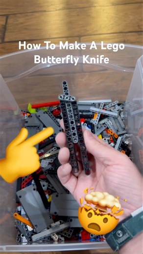 Lego Butterfly Knife Tutorial!!🔪🔥#lego #knifeskills #legotutorials #legotutorial #butterflyknife