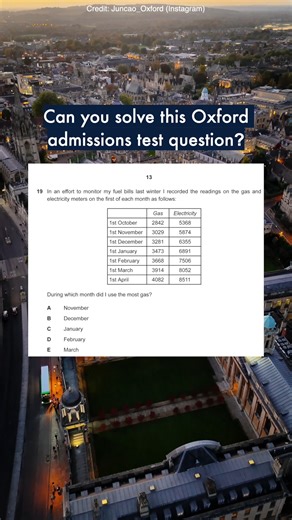 The University of Oxford on Instagram: "This one comes from a past Thinking Skills Assessment (TSA) paper. The TSA is divided into two parts: a 90-minute, multiple-choice assessment and a 30-minute writing task. 🎬 | @juncao_oxford #ApplyingToOxford #OxfordChallenge #OxfordAdmissions #AdmissionsTest #OxfordTest"