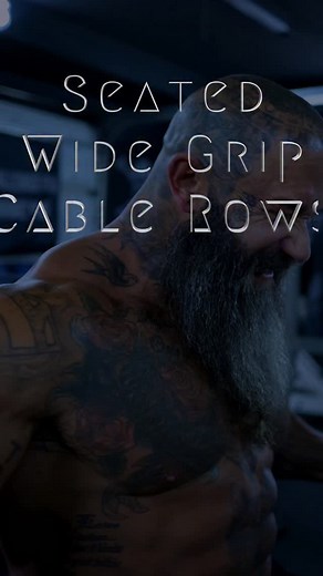137 reactions | 卵Seated Wide Grip Cable Rows亂 Download my app  to...