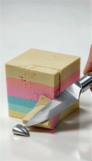 Small Cake Knife Reveal | Macro Dessert ASMR