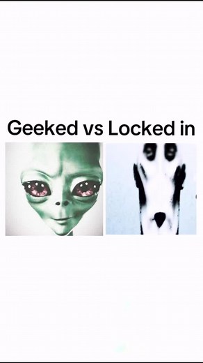 Geeked vs Locked in #geeked #brainrot #alien #lockedin #geektok #fyp