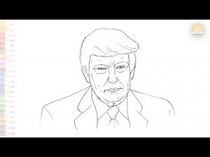 Donald Trump drawing sketches | Portrait Art | How to draw Donald Trump step by step | #artjanag
