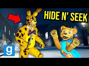 HIDE AND SEEK WITH FNAF SPRINGTRAP!! (Garry's Mod Nextbot)