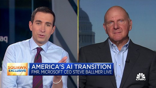 Watch CNBC's full interview with former Microsoft CEO Steve Ballmer