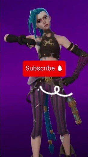 Top 3 best emotes for Jinx #Arcane #fortnite