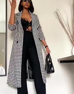 Houndstooth Coat Available only in one color. Over sized Jacket. R 480 size S to 3XL | Yellow sub Trading