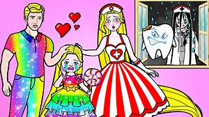 100K views · 3.3K reactions | Paper Dolls Dress Up - Rapunzel Daughter & Mother Teeth Doctor Dress - Barbie Story & Crafts | Funny Kids Moments | Facebook