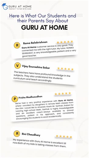 Guru At Home on Instagram: "Real stories. Real progress. Real confidence. Hear directly from our students and parents about their journey with Guru At Home. From improved understanding to stronger confidence and better results, our personalized one-to-one teaching is making a difference—one learner, one success story at a time. 👉 Book a FREE Demo Session today 👉 Experience personalized 1:1 online tutoring [online tutoring, one-to-one tutoring, personalized learning, student success, parent rev