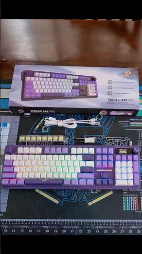 Redragon TERRAFLARE PRO Keyboard | RGB Lighting & Hot-Swap Switches
