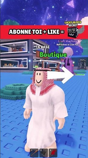 Avoir un LUCKY BLOCK SECRET GRATUIT sur STEAL A BRAINROT 🤩 #shorts #roblox